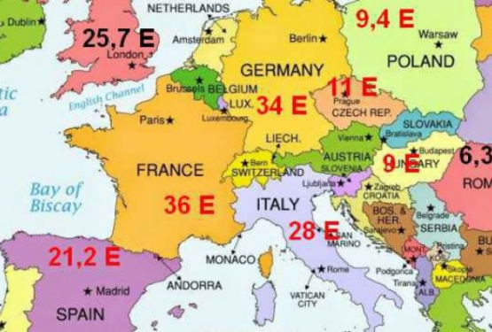 Cati euro primesti pe ora de munca in fiecare tara din Europa. HARTA SALARIILOR