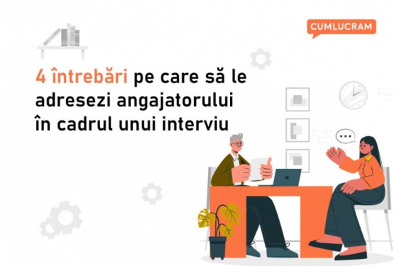 4 întrebări pe care să le adresezi angajatorului în cadrul unui interviu