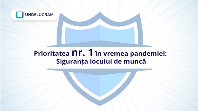 Prioritatea nr. 1 în vremea pandemiei - siguranța locului de muncă